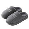 Extra-large 49 Yards Fashion Mens Slippers EVA Cotton Slippers Home Warm Couples Shoes Soft Non Slip Flat Fur Slippers Winter Platform Women Slipper