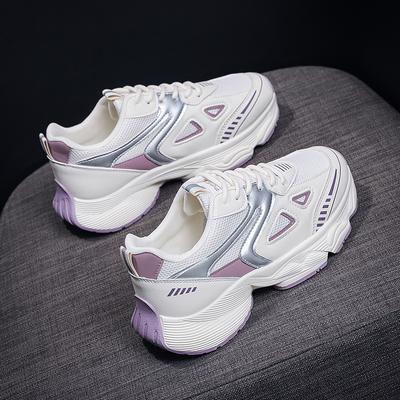 CRLAYDK женские кроссовки на толстой платформе, модные, на шнуровке, дышащие, симпатичные, повседневные, для ходьбы, спорта, тенниса для девочек-студенток