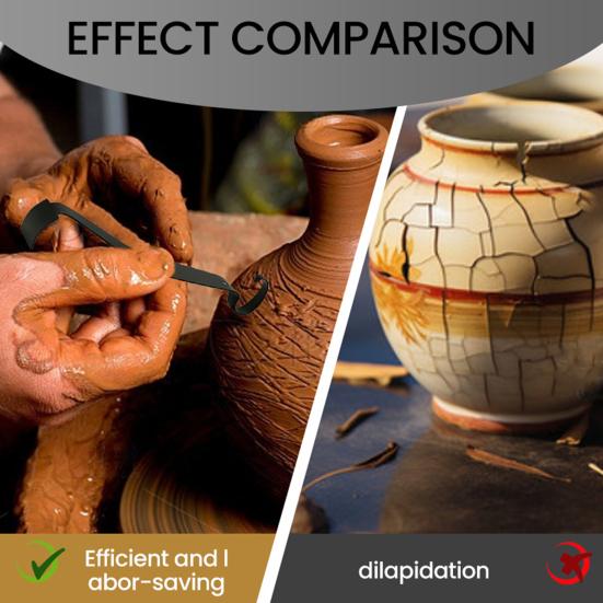 Pottery Trimming Tool High Durability Rust-Resistant Multipurpose DIY Double Ended