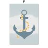Crab Whale Starfish Anchor Sailboat Lighthouse Nursery Posters Prints Canvas Painting Wall Art Pictures Kids Room Home Decor