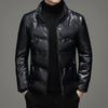 Winter Genuine Leather Down Jacket Men's Short Sheepskin Jacket Plus Velvet Thickened Warm High-end Down Jacket Jacket