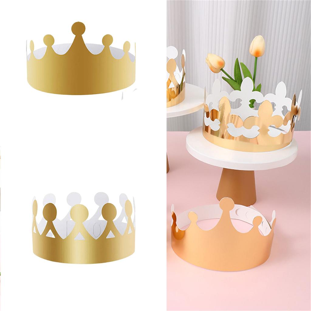 20 шт. Экологичные бумажные короны на день рождения для взрослых и детей, для праздников, ассорти цветов, безопасный дизайн