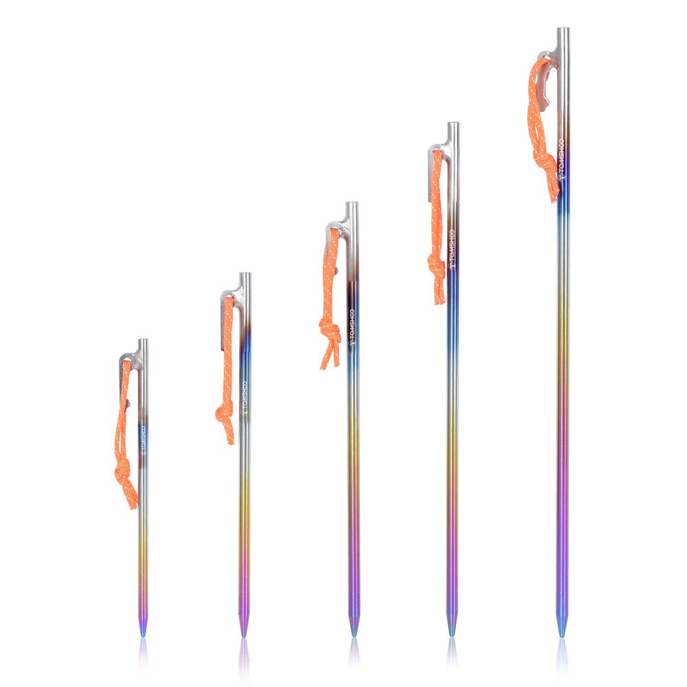 Титановый сплав, заземляющий гвоздь, гвоздь для уличной палатки, аксессуары для навеса для кемпинга, крепежный гвоздь из веревки