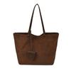 Autumn and winter simple retro suede versatile underarm bag women's 2025 new handbag commuter shoulder bag