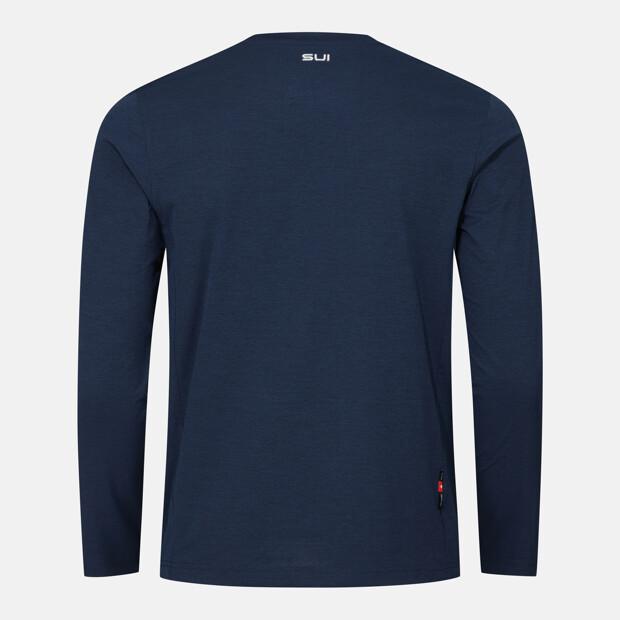 DESCENTE Swiss Triathlon Long Sleeve T-Shirt Navy Sr123Itl21 (A Type)
