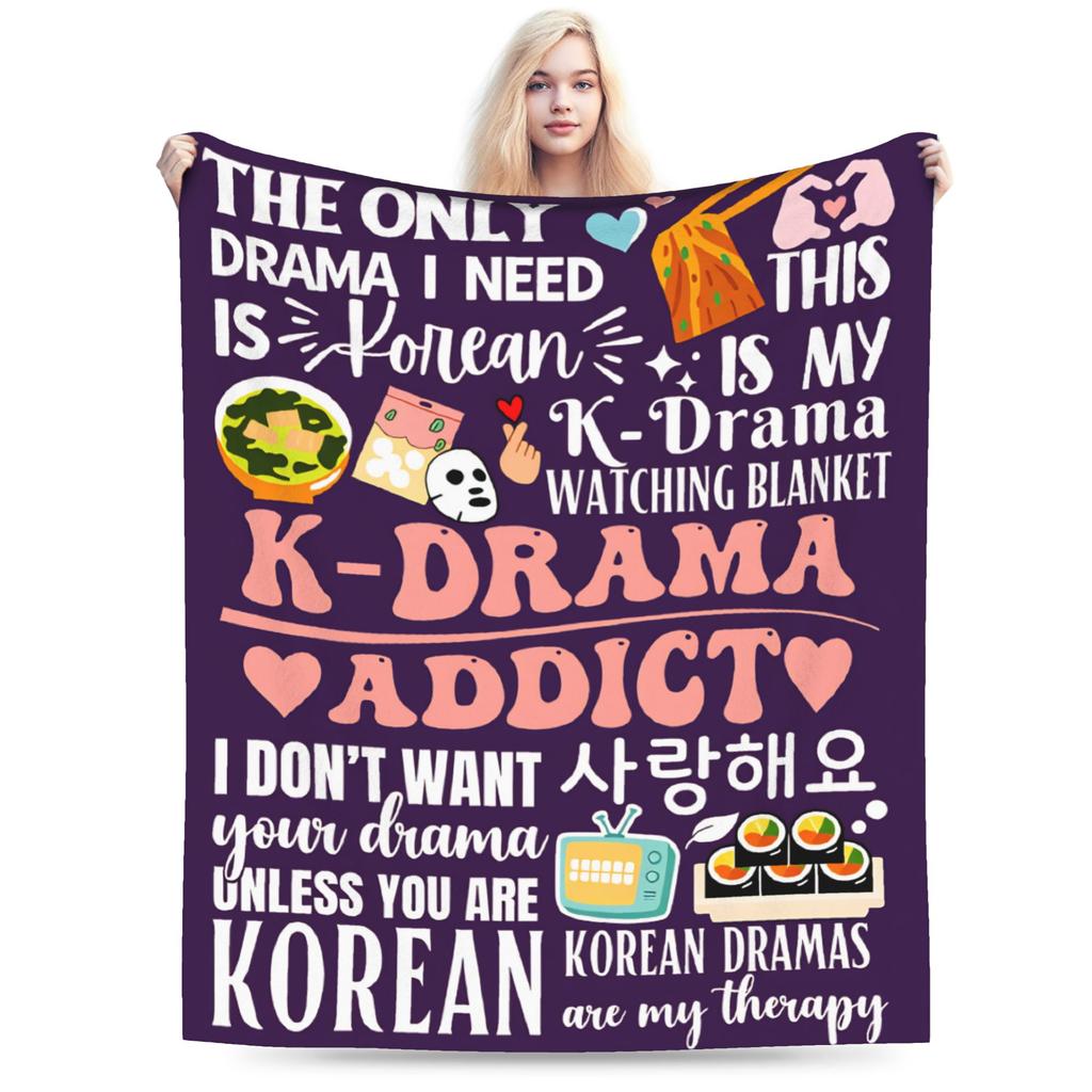 Корейская дорама K-Pop Корейское одеяло Качественное Супер теплое Плед Зима Ребенок Домашний Декор Забавное Покрывало