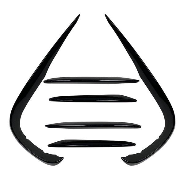 Передние сплиттеры в стиле AMG для Mercedes E-Class W213 E200/260/300 16-20 годов - Комплект из 6 шт.