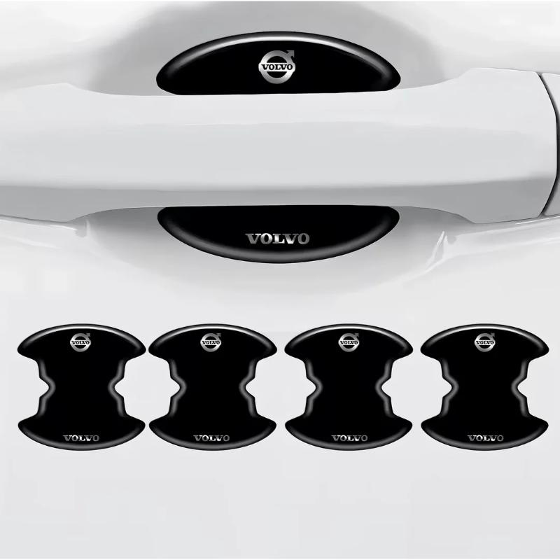 Car Metal Logo Door Bowl Handle Protector Film Stickers Accessories For Volvo V50 S60 XC60 S40 XC40 XC90 V60 S80 S90 V90 V70 V40