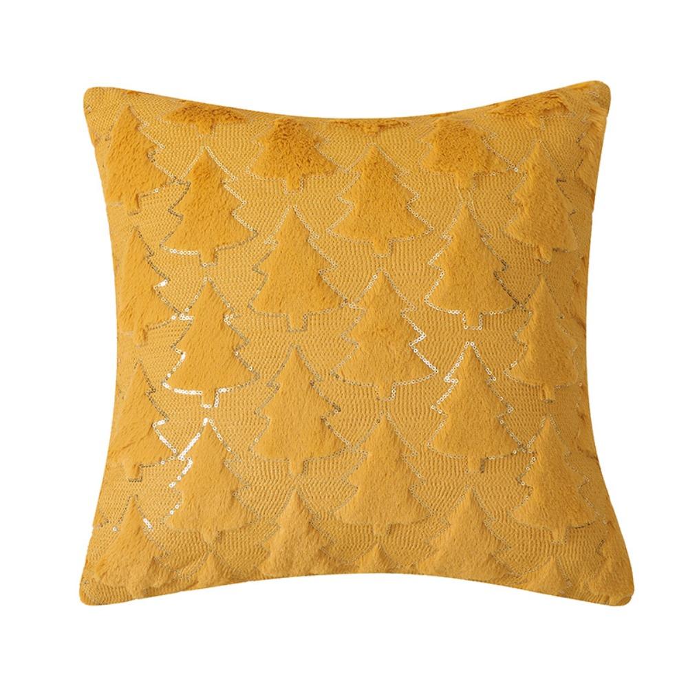 Green Throw Pillowcover INS Style Cushion Cover Christmas Plush Pillowcase Living Room/Office