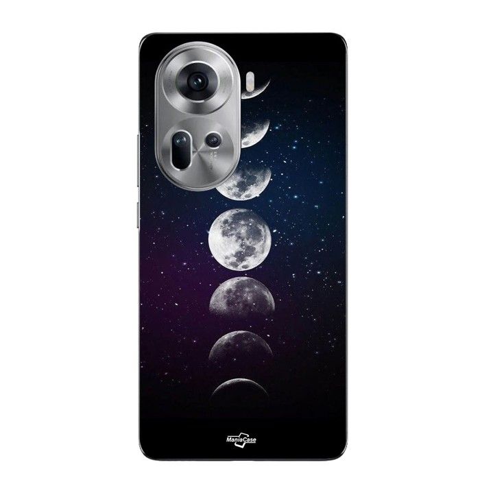 Coque Pour Oppo Reno 11 5g Lune Phase nuit etoile Maniacase