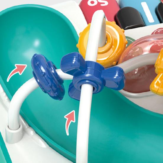 Столик для занятий ребенком, раннее образование, 5 клавиш, пианино, горка, музыкальные инструменты, обучение малышей, центр стоячей активности для мальчиков 1-3 лет