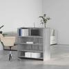 Reception Desk Gray Sonoma 100x50x103.5 Cm Engineered Wood
