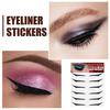 6Pairs Eye Liner Decal Reusable Tearable Plastic Ladies Girls Eyeliner Sticker for Stage