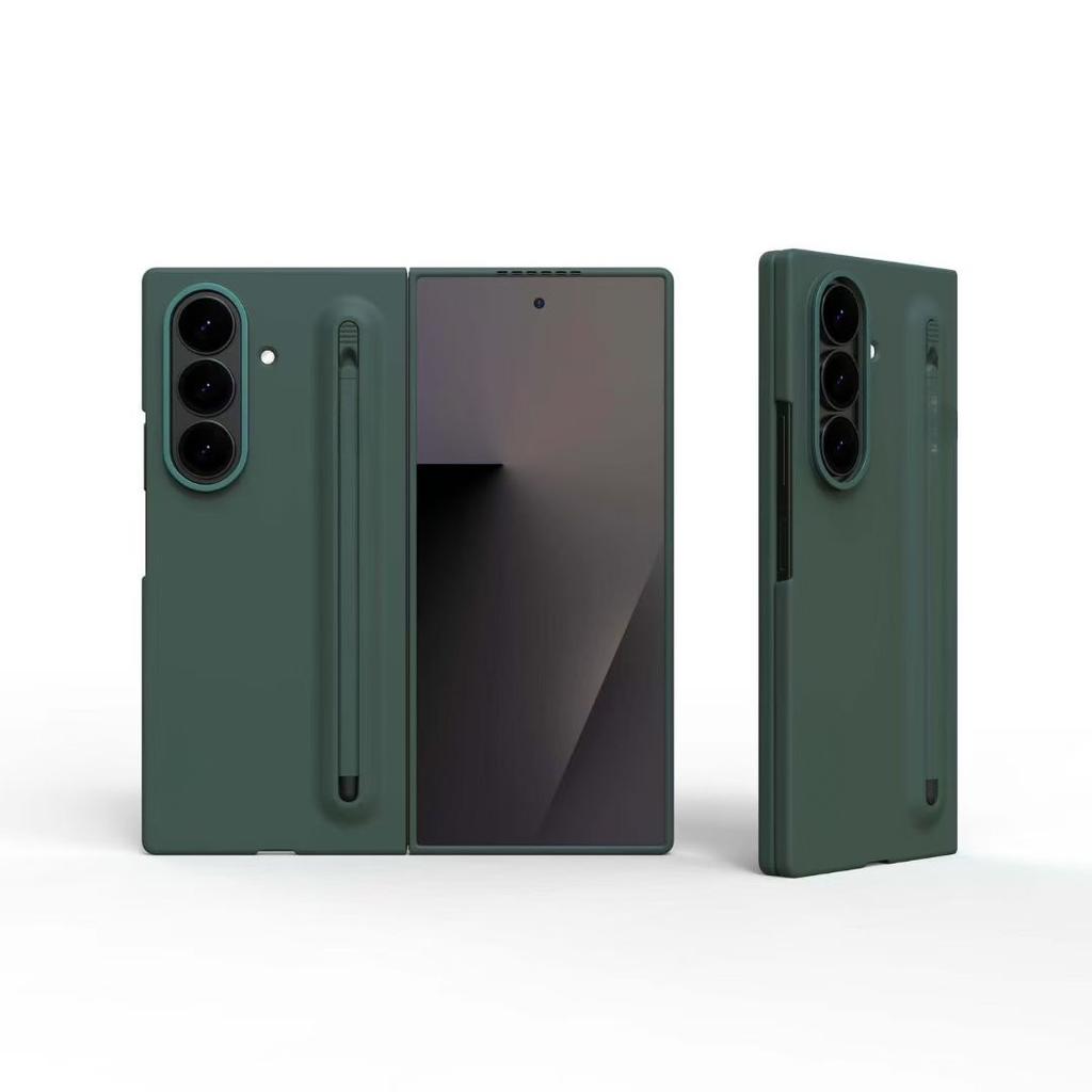 Для Samsung Z Fold 8 Skin Sense Ультратонкий Чехол для Телефона со Стилусом S Pen Передняя Рамка со Стилусом для Galaxy ZFold8 Жесткий Поликарбонатный Защитный Задний Корпус
