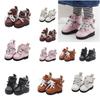 1Pair Doll Shoes BJD Doll PU Shoes PU Leather EXO Doll Boots Mini Doll Shoes Chain Shoes Body Dolls