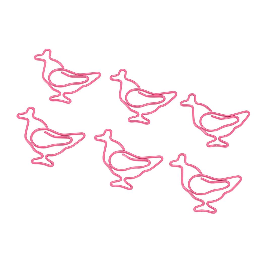 100 шт. скрепки для бумаг для цыплят, яркие цвета, скрепки для бумаг с животными, водонепроницаемые, нержавеющие, многоразовые, железная проволока Cu