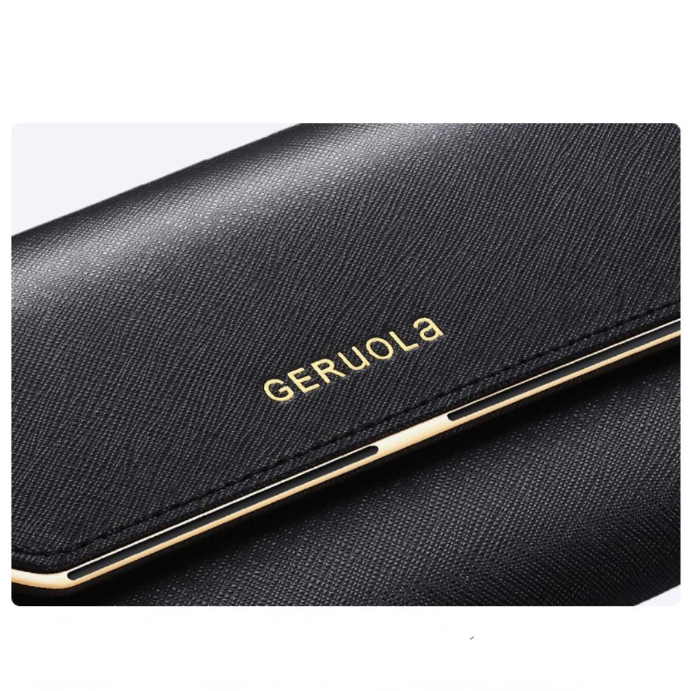 Кожаный женский кошелек, новый женский длинный кошелек, большой емкости, клатч с несколькими картами, кожаный кошелек, сумка для мобильного телефона