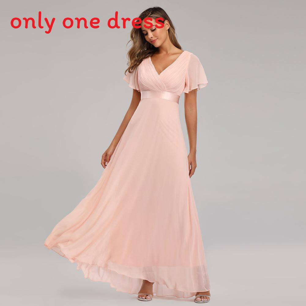 Chiffon Spring Summer Long Dress With Deep V Neck And Ruffle Details For Formal Events