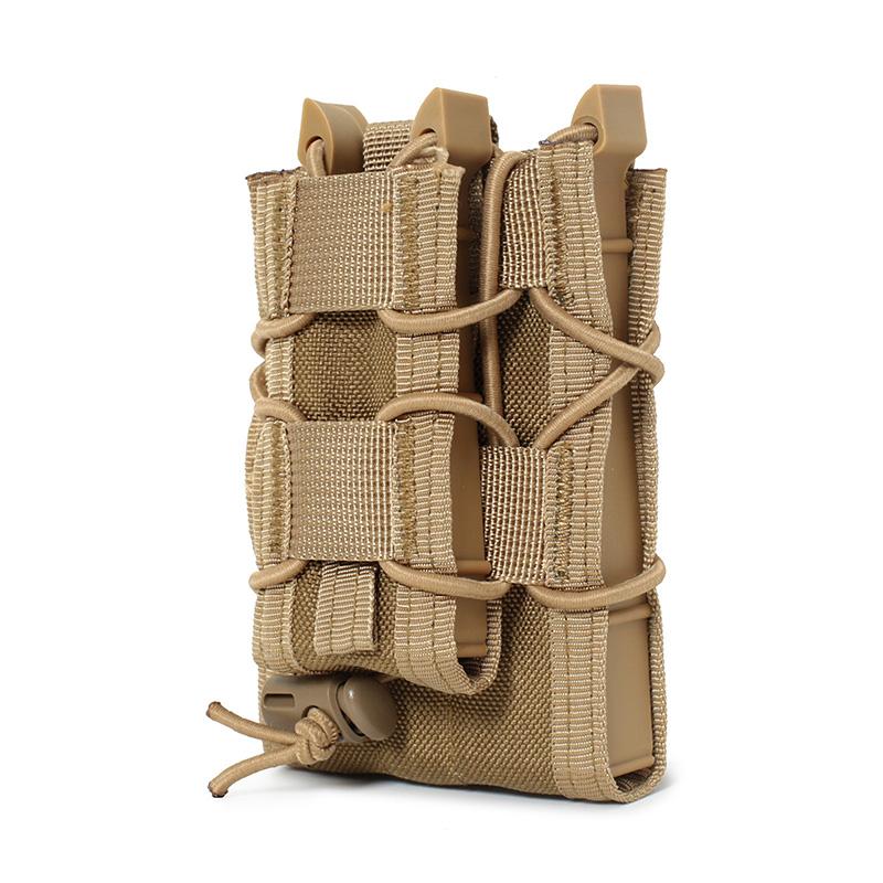 5.56 9mm Magazine Pouch AK AR M4 AR15 Double Magazine Bag Rifle Pitol Molle Mag Holster Pouch for Hunting CS Paintball