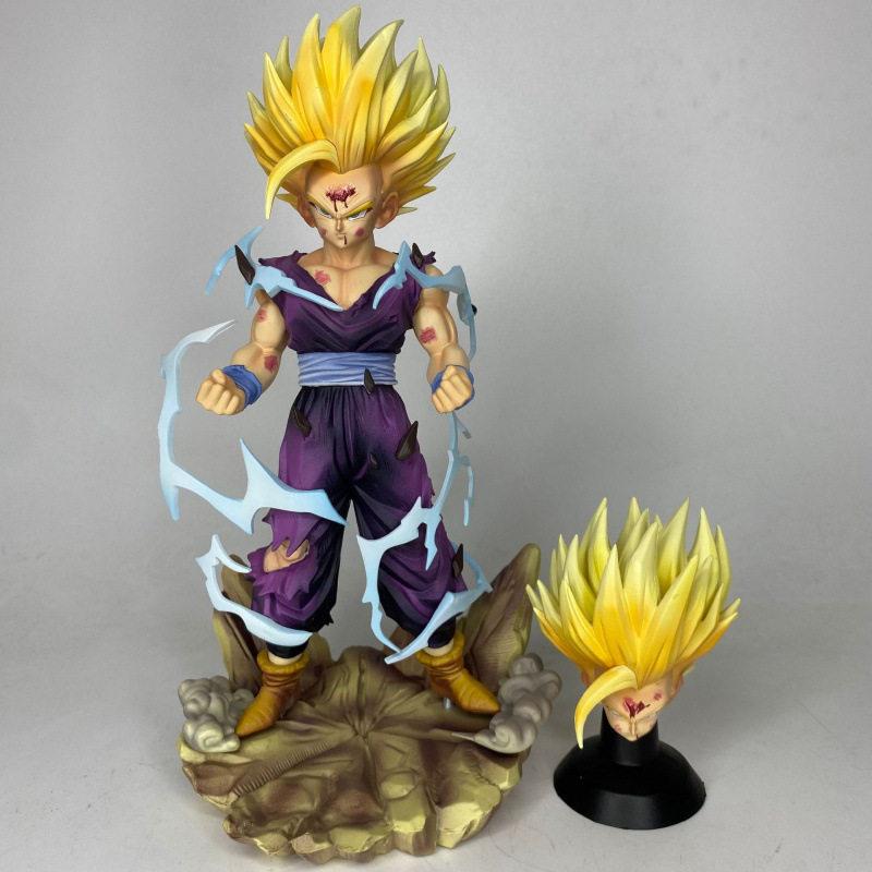 Фигурка Действия Сон Гоку Супер Сайян 2 Гохан из Dragon Ball Z Коллекционная ПВХ Статуэтка Настольное Украшение Коллекция Аниме Подарок на День Рождения
