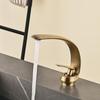 Tuqiu Antique Bathroom Faucet White Sink Mixer Tap Brass Hot Cold Brush Gold Wash Basin Faucet Single Handle Crane For Bathroom