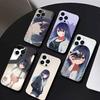 Чехол для телефона с аниме Oshi no Ko для iPhone 16, 15, 14, 13, 12, 17, Pro Max, Plus, силиконовый, черный