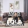 Soft Blanket Picnic L-Lolas I-Indigos 2025 Tour Throw Blanket  Flannel Bedspread For Outdoor Fluffy Sofa Bed Cover