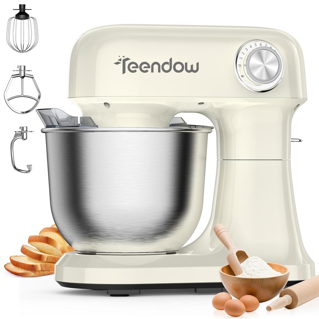 TEENDOW SM-B03 Home Food Processor,1500W,12 speed settings,extra-large 5L capacity,304 stainless steel bowl,food-grade accessories.