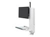 Montage mural pour Écran LCD - ERGOTRON - StyleView Sit-Stand - Blanc - Taille 24" - Support clavier/souris