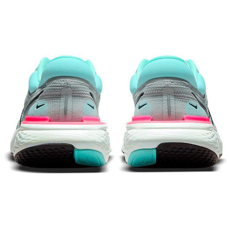 Nike ZoomX Invincible Run Flyknit Grey Fog Dynamic Бирюзовые мужские кроссовки Hyper-Pink Black CT2228-003
