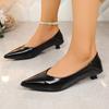 Модные осенние туфли-одинарки Модные туфли-лодочки с острым носком и мелким вырезом, слипоны на мягкой подошве, нескользящие туфли-стилеты