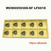 10pcs WCMX050208-SF U Drill Blade CNC Carbide Insert WCMX for U Drill Stainless