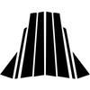 6pcs/set Glossy Black Pillar Posts Door Window Trim Decoration Cover Stickers Styling For Nissan Altima 2008-2012