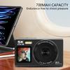 80MP Travel Camera 5K Double Screen Operation 18X Digital Zooming Function WiFi Connectivity Builts in Flashing