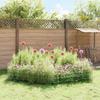 Garden Fence with Posts 12 pcs 35 x 50 cm Mesh Galvanized Steel
