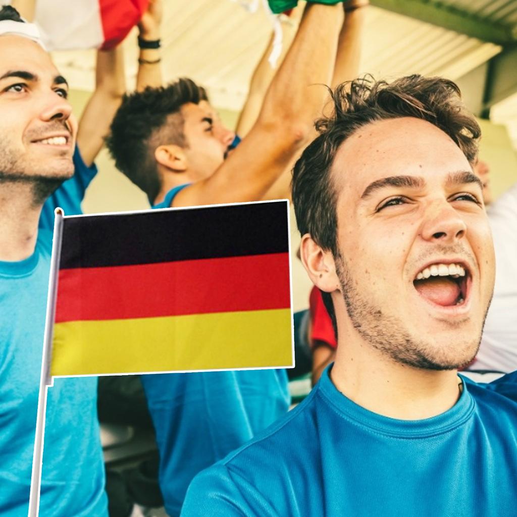 Stripes Rainbow Hand-Waving Flag Polyester Home Decoration 10 Sticks