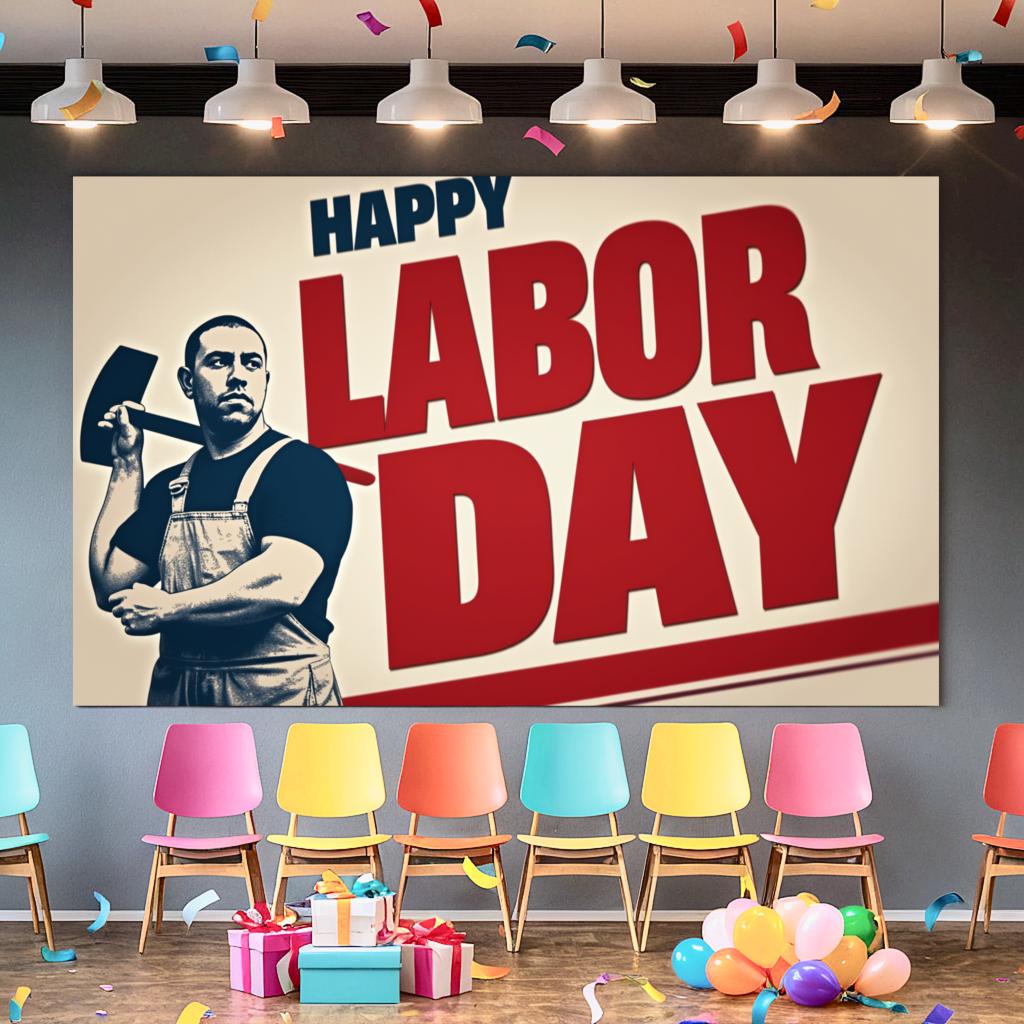 Custom Banner Durable Material Outdoor Banner Vibrant Colors Event Banner for Parade Holiday Celebration Office Display