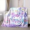 1pc Magical, Fairy, Kuromi RV flannel blanket, pattern printed blanket, sofa bed couch car office camping travel warm comfortable soft blank