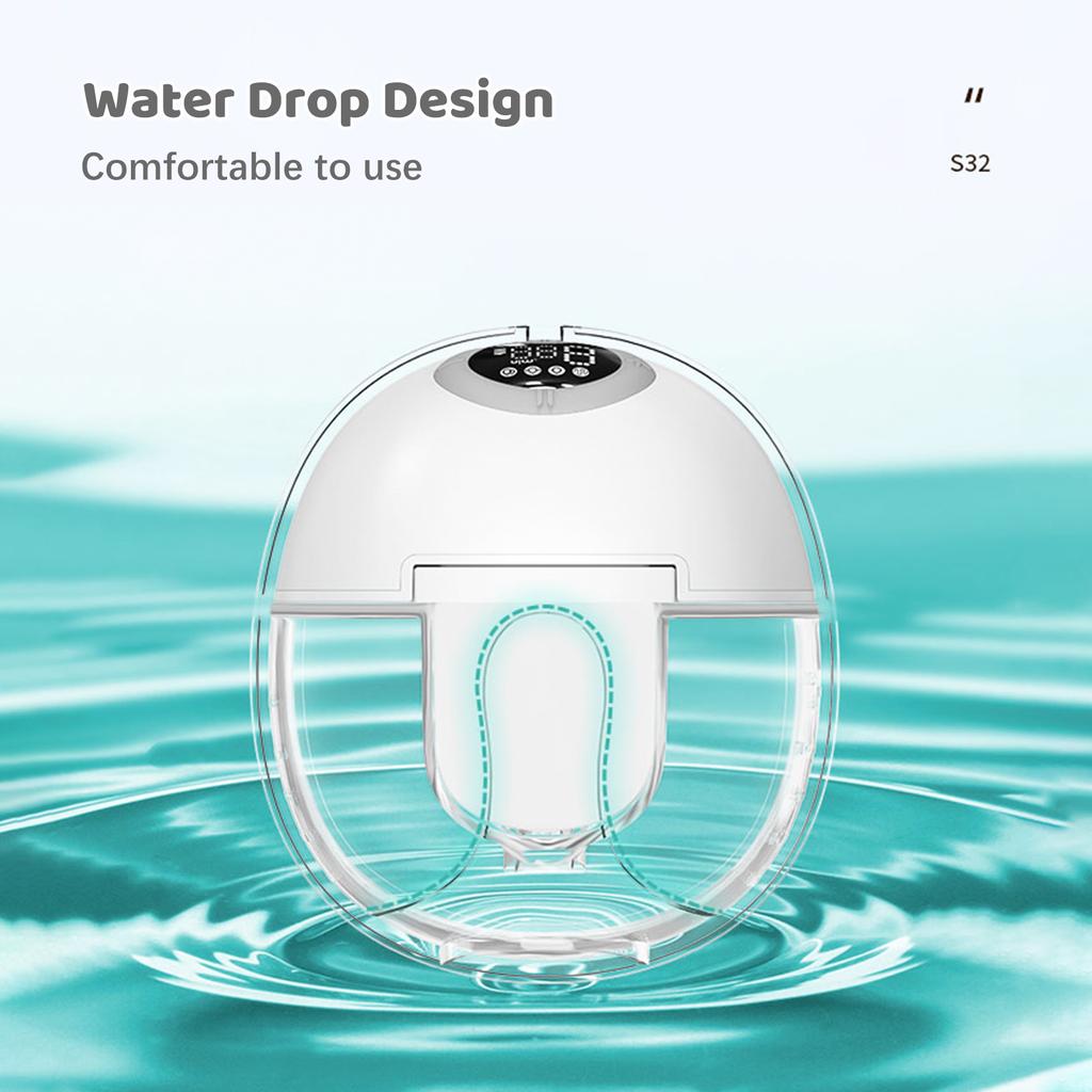 Переносной молокоотсос для грудного вскармливания Портативный электрический молокоотсос Hands Free 4 режима 9 всасывания