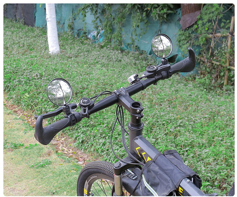 Pair Universal Handlebar Rearview Mirror for Bike Bicycle Motorcycle Adjustable