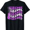 Девочка Ретро ТЕЙЛОР Имя Персонализированная Крутая Футболка на День Рождения