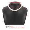 Tooxika Retro Elegant Fashion Choker Necklace Exaggerated Pearl Geometric Personality Temperament Necklace