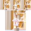 Adorable Plush Dog Stuffed Animal Keychain Doll Cute Pink Brown White Keyring Accessory