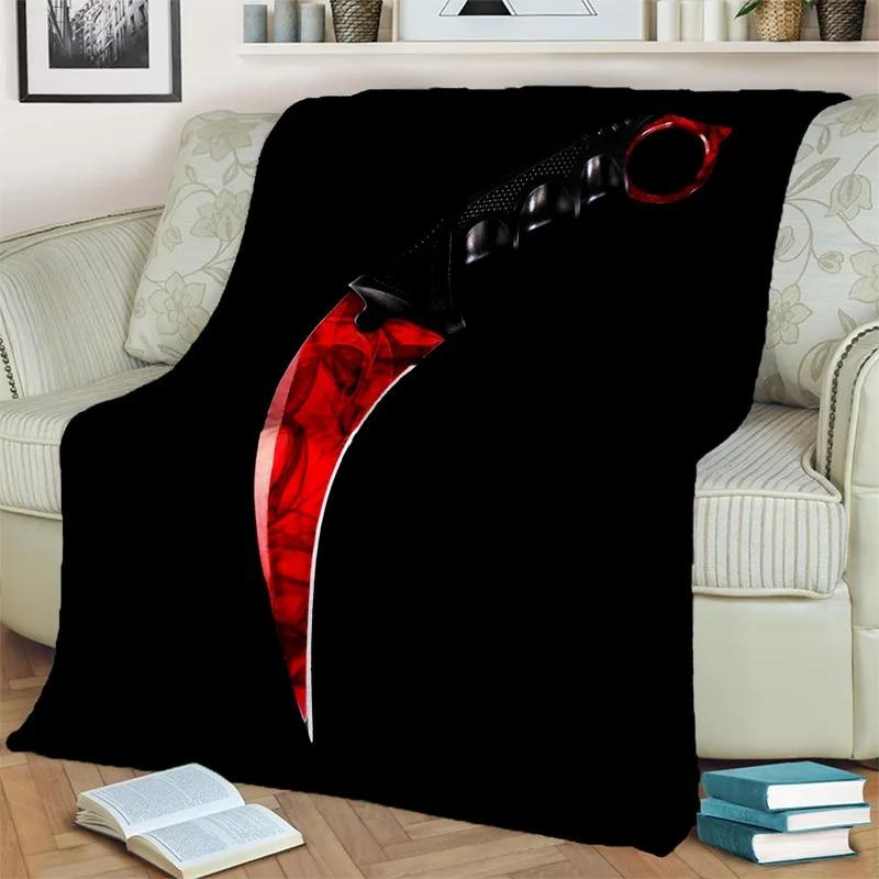 3D пистолет-нож USP, AK, M4, AWP, одеяло с патроном для винтовки, мягкое одеяло для дома, спальни, кровати, дивана, покрывало для пикника, детское одеяло