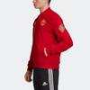 Adidas Мужская куртка Cny Edition Mufc с однотонным принтом логотипа бренда, красная GD4386