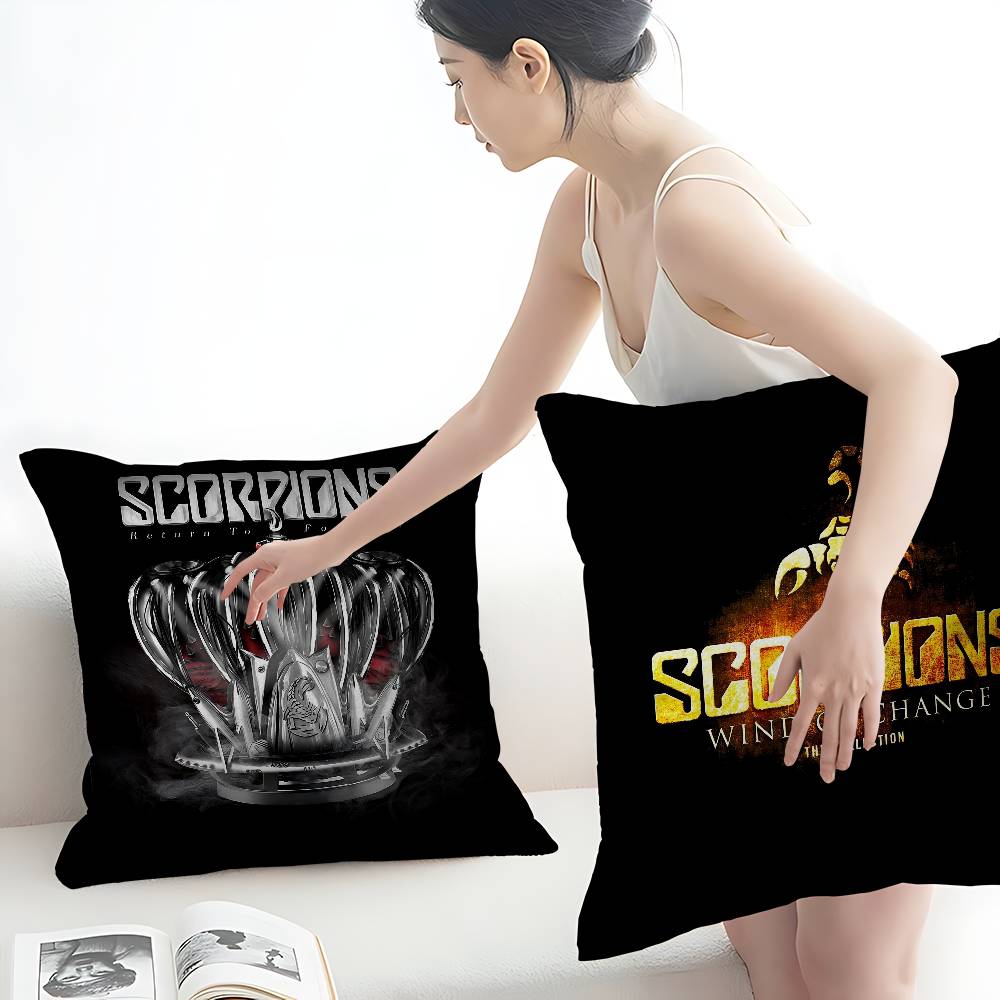 Чехол для подушки Hard Rock Band S-Scorpions Чехол для подушки Декор Наволочка Печатный чехол для подушки для дивана