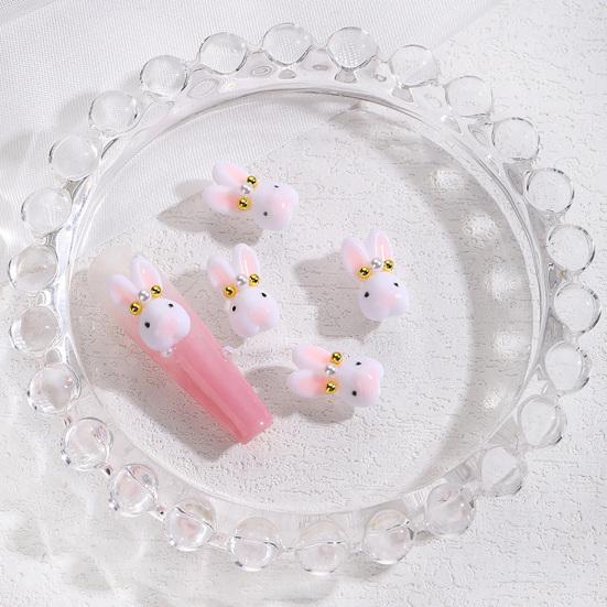 Yousheng 10 шт. украшения для ногтей в виде маленького кролика милые мультяшные украшения для ногтей для красивых и очаровательных аксессуаров для ногтей
