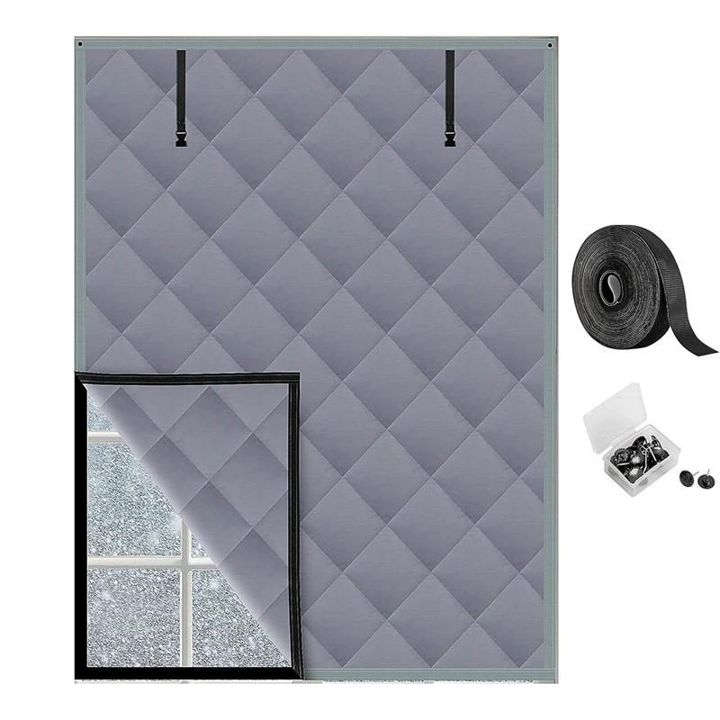 3 Layer Winter Insulated Window Cover Oxford Thermal Insulated Window Blanket For Winter Keeping Warm