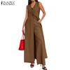 Womens Casual Long Vest and Pants Summer Two Piece Suit Sets