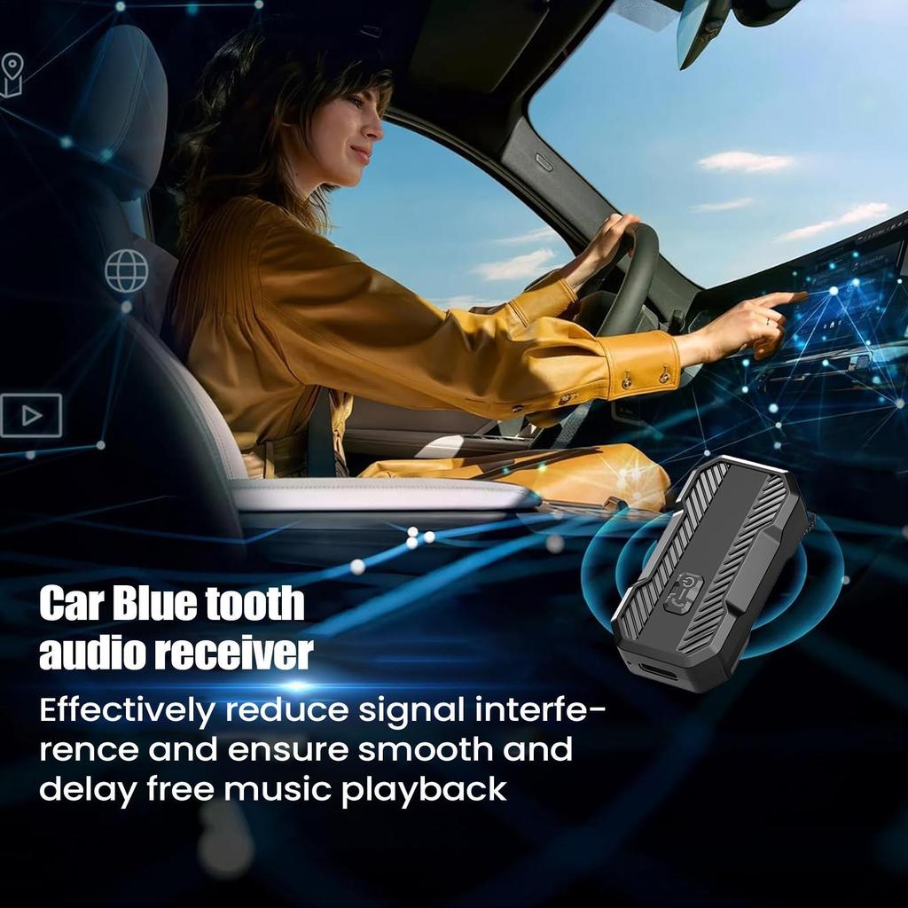 2-в-1 Bluetooth 5.3 Адаптер Передатчик Приемник Беспроводной Аудио для Автомобиля Музыки Наушников Динамика AUX Аудио Адаптер